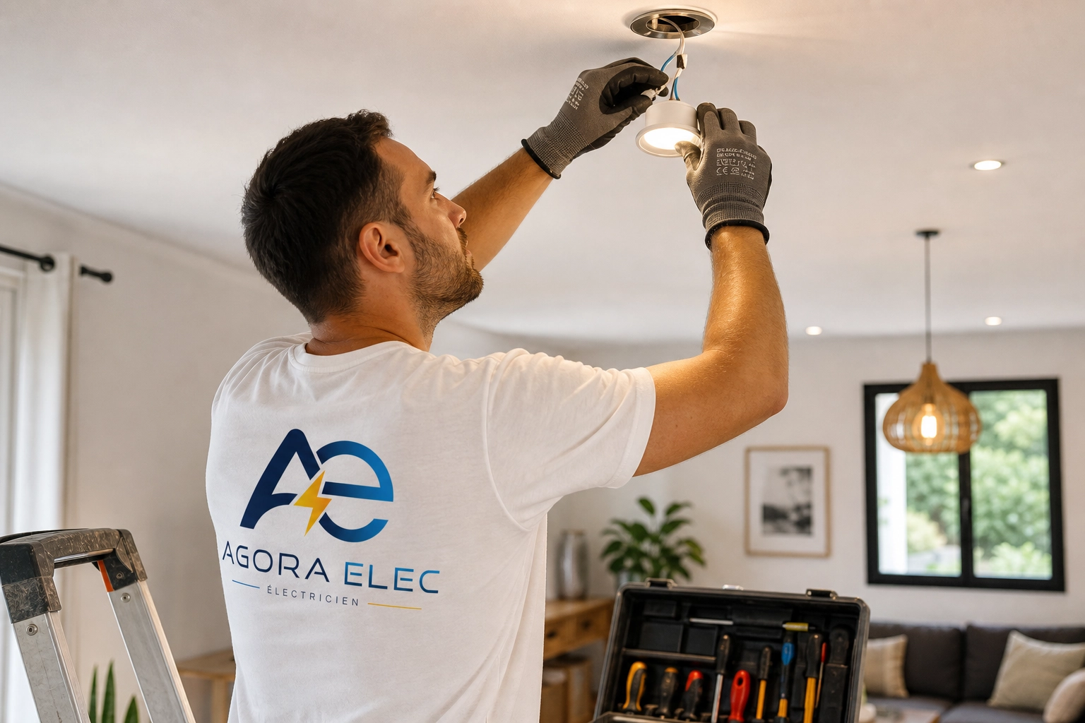 Installation d'éclairage LED intérieur et extérieur