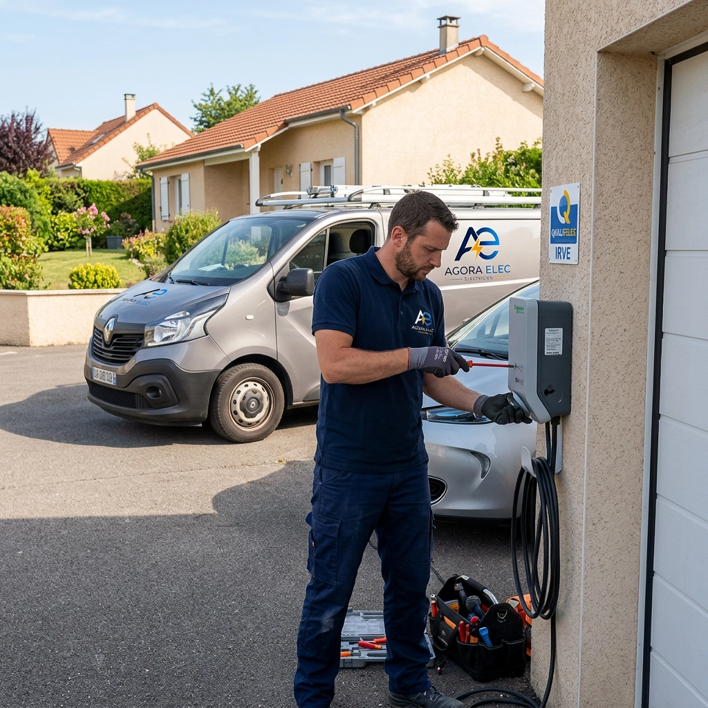 Préparation à l'installation d'une borne de recharge IRVE